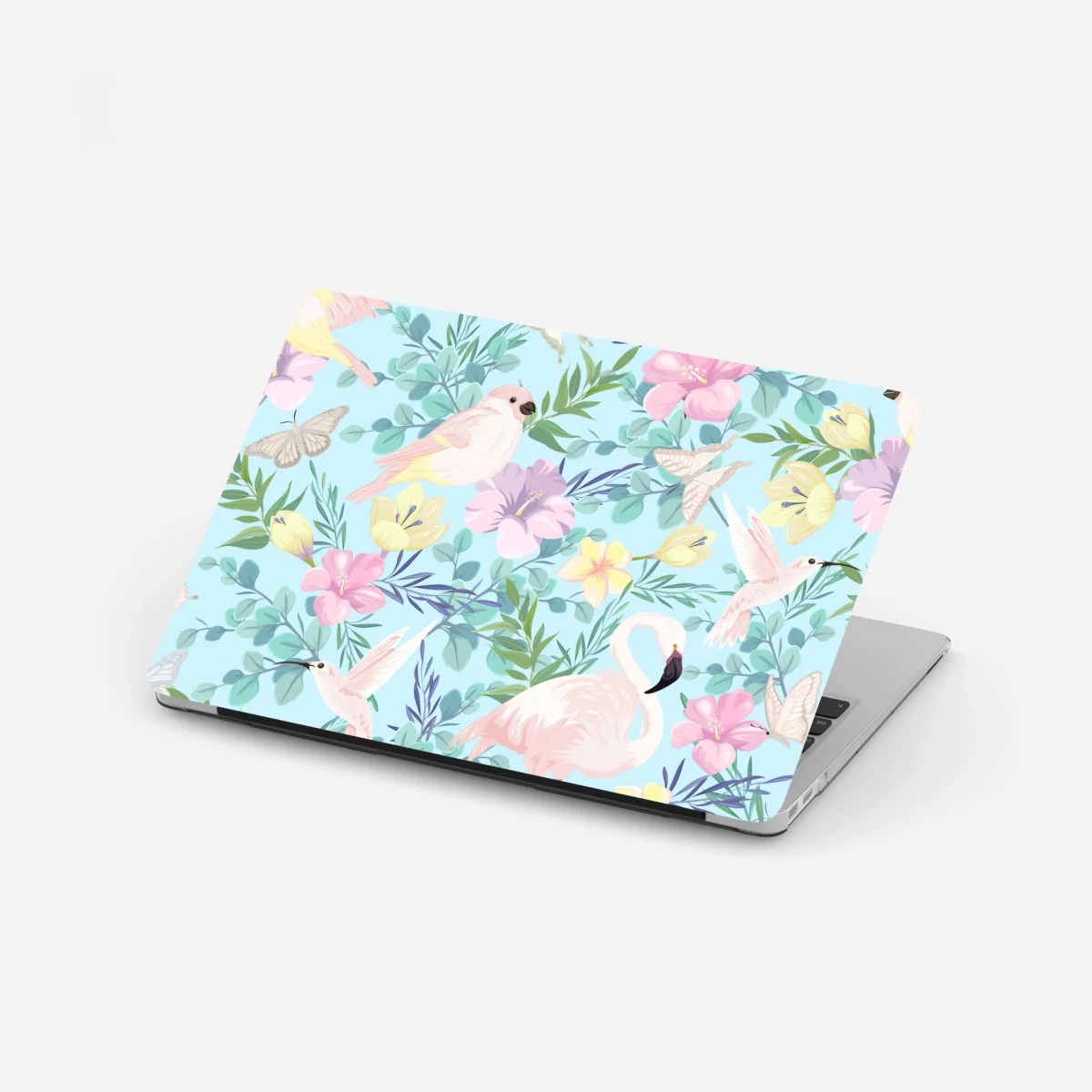 Pegatina para portátil jardín tropical en tonos pastel con aves – Pixers® Pegatina para portátil jardín tropical en tonos pastel con aves – Pixers®