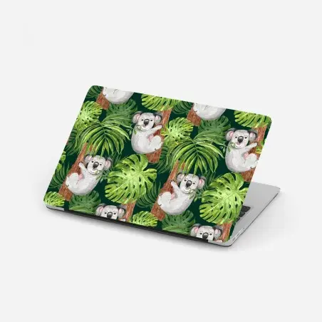 Pegatina para portátil koalas en selva tropical acuarelada – Pixers®