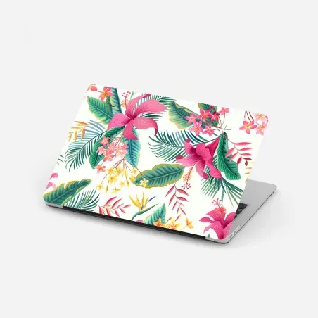 Pegatina para portátil jardín tropical en colores vibrantes – Pixers®