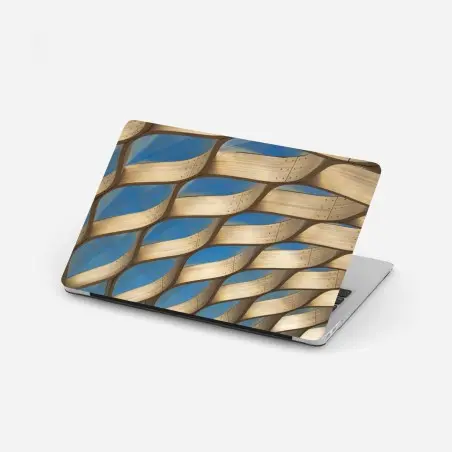 Pegatina para portátil detalle arquitectónico ondulado en Chicago – Pixers®