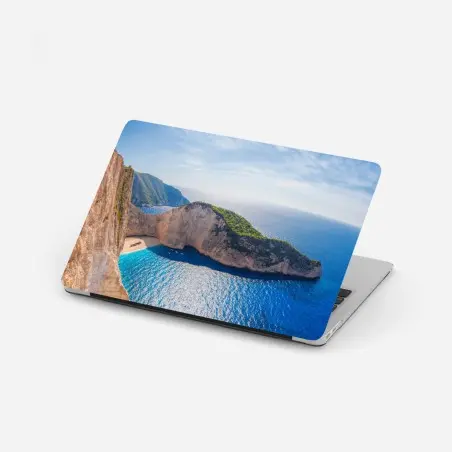 Pegatina para portátil impresionante bahía de Navagio en Zakynthos – Pixers®