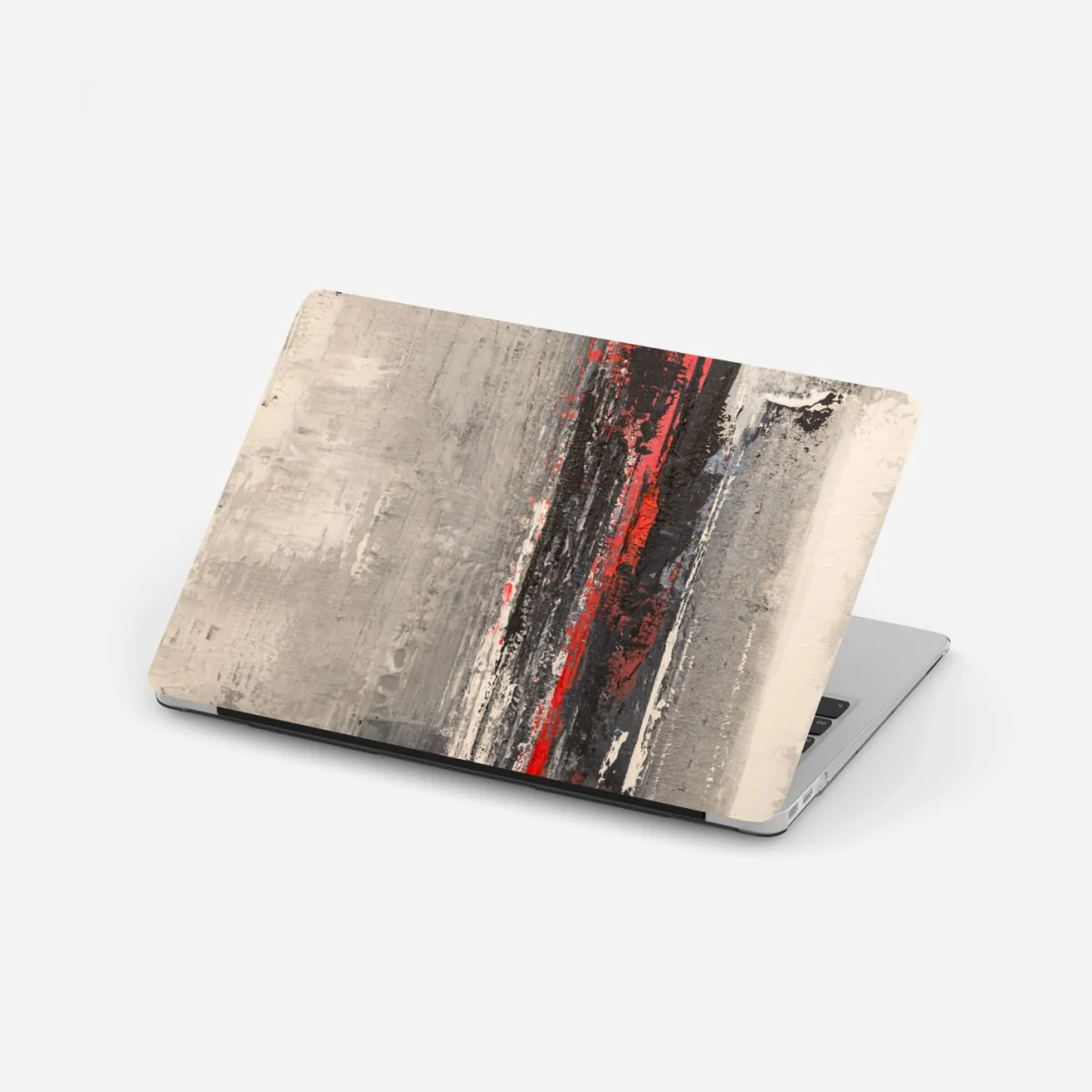 Pegatina para portátil composición abstracta en tonos grises con acento rojo – Pixers® Pegatina para portátil composición abstracta en tonos grises con acento rojo – Pixers®