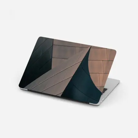 Pegatina para portátil geometría arquitectónica en metal – Pixers®