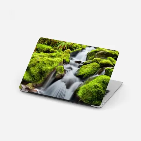 Pegatina para portátil serenidad del arroyo en Sol Duc – Pixers®