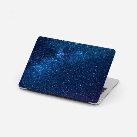 Pegatina para portátil cielo estrellado y vía láctea en tonos azules – Pixers®