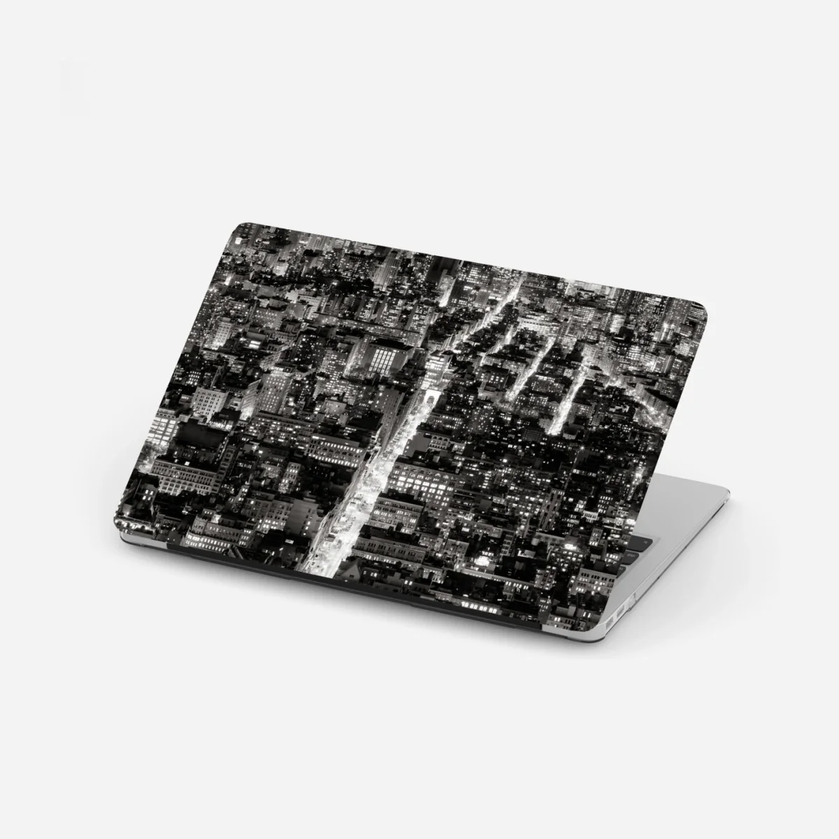 Pegatina para portátil panorama nocturno de Nueva York en blanco y negro – Pixers® Pegatina para portátil panorama nocturno de Nueva York en blanco y negro – Pixers®