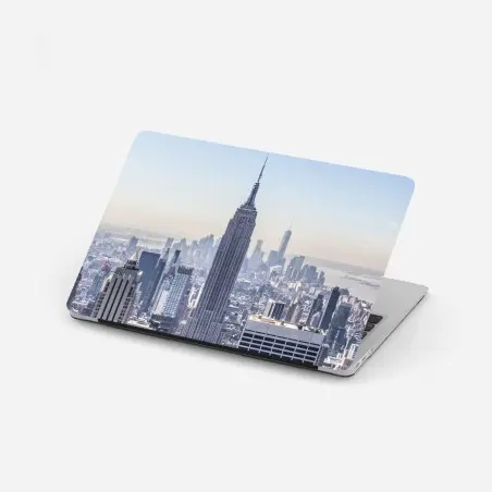 Pegatina para portátil vista icónica de Nueva York con Empire State Building – Pixers®