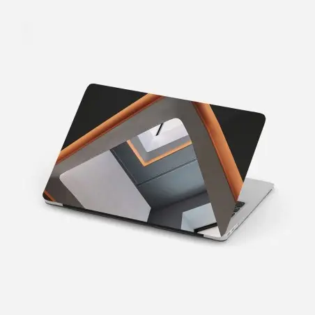 Pegatina para portátil vista interior geométrica minimalista – Pixers®