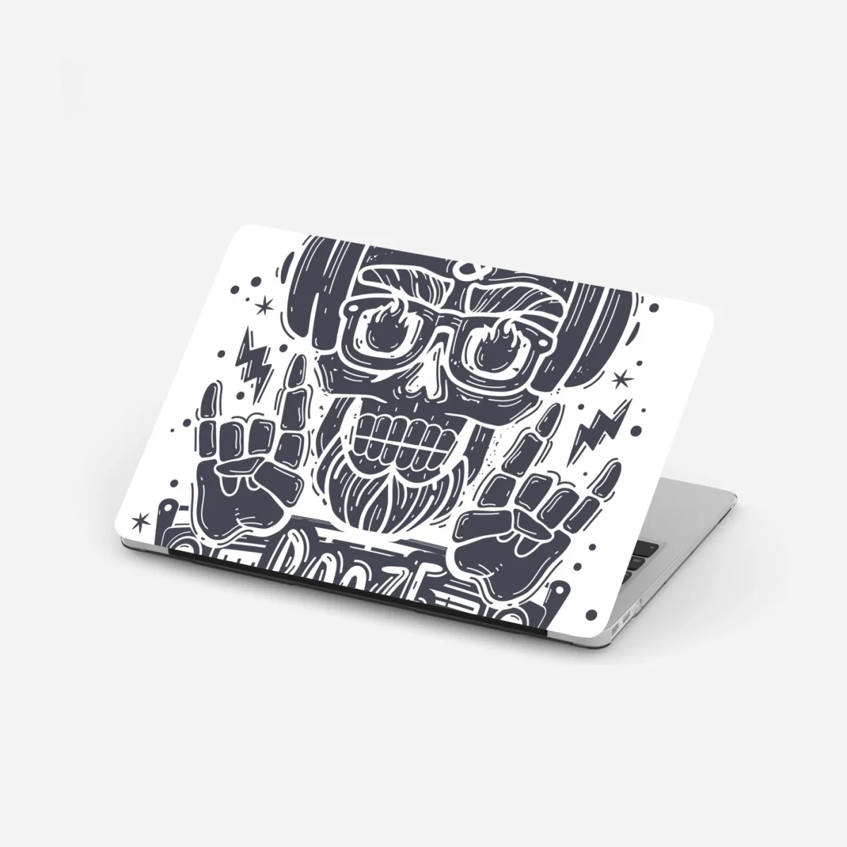 Pegatina para portátil calavera rockera con auriculares y boombox – Pixers® Pegatina para portátil calavera rockera con auriculares y boombox – Pixers®