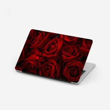 Pegatina para portátil mosaico de rosas rojas intensas – Pixers®