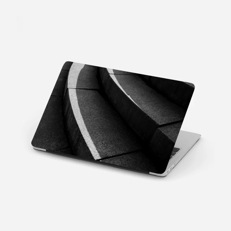 Pegatina para portátil escalera abstracta de cemento y luz