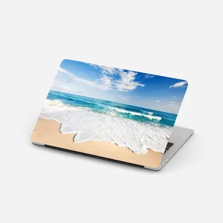 Pegatina para portátil brisa marina y olas en la orilla – Pixers®