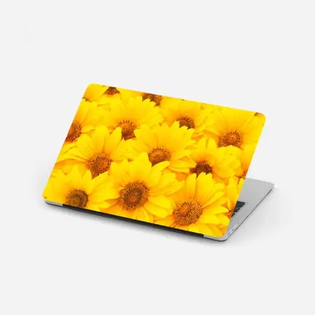 Pegatina para portátil explosión de girasoles luminosos – Pixers®