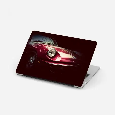 Pegatina para portátil coche clásico rojo en primer plano – Pixers®
