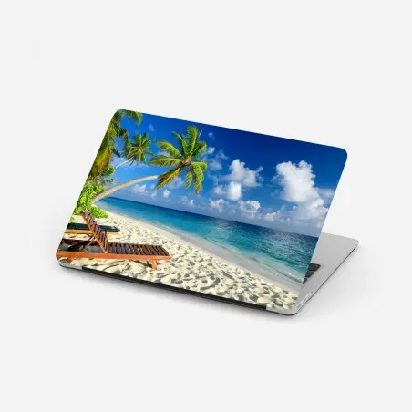 Pegatina para portátil paraíso tropical en Maldivas – Pixers®