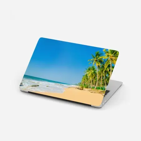 Pegatina para portátil paraíso tropical junto al mar – Pixers®