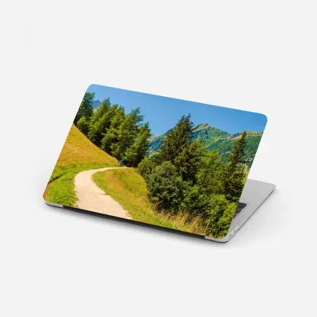 Pegatina para portátil sendero alpino en Suiza – Pixers®
