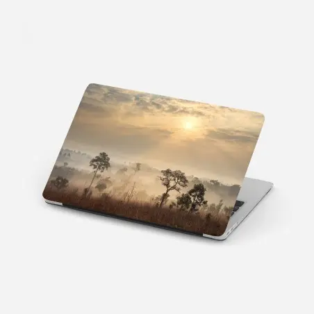 Pegatina para portátil amanecer en la sabana de Tailandia – Pixers®