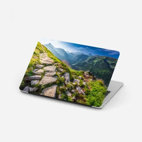 Pegatina para portátil amanecer en los Tatras: senda hacia la cima – Pixers®
