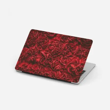Pegatina para portátil claveles rojos efecto retro para decoración – Pixers®