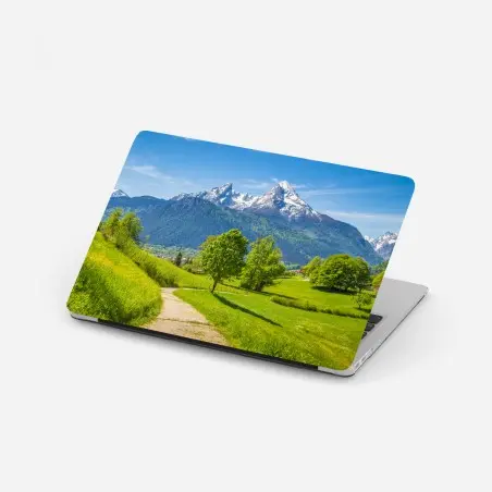 Pegatina para portátil paisaje alpino en primavera – Pixers®