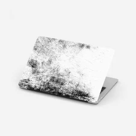 Pegatina para portátil textura grunge en blanco y negro para decoración – Pixers®