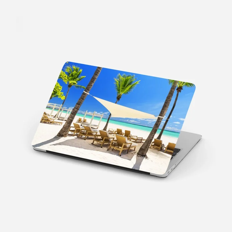 Pegatina para portátil paraíso en la playa de Cap Cana