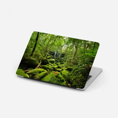 Pegatina para portátil refugio verde en la selva tropical – Pixers®