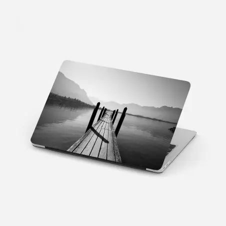 Pegatina para portátil muelle hacia el horizonte – Pixers®