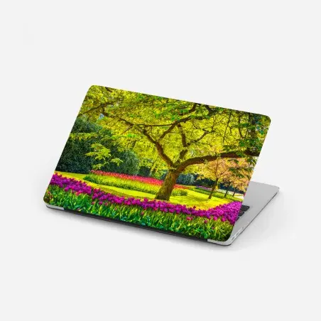 Pegatina para portátil jardín de tulipanes en Keukenhof – Pixers®