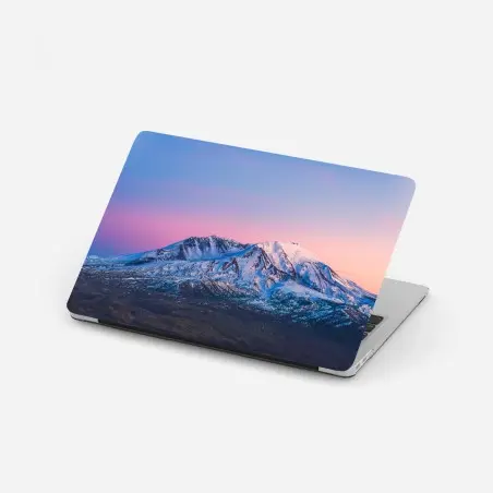 Pegatina para portátil silencio nevado de Mount St. Helens al atardecer – Pixers®