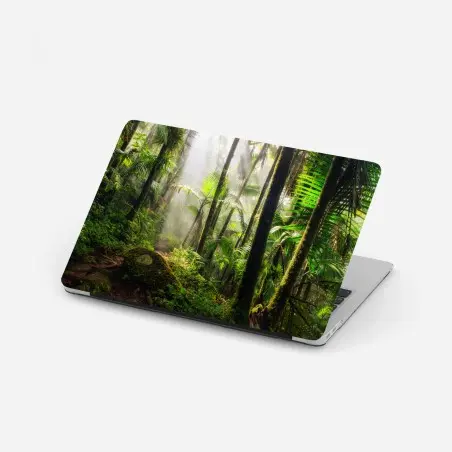 Pegatina para portátil amanecer en la selva tropical – Pixers®