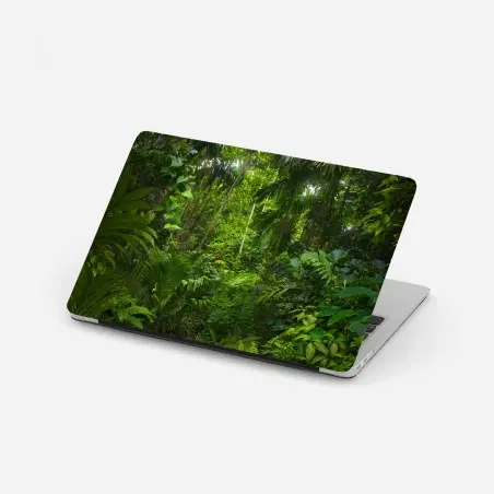 Pegatina para portátil profundidad verde de la selva – Pixers®