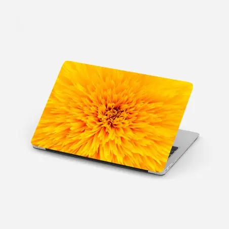 Pegatina para portátil explosión de pétalos amarillos – Pixers®