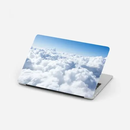 Pegatina para portátil nubes esponjosas sobre el horizonte – Pixers®