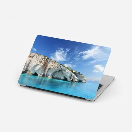 Pegatina para portátil cuevas azules de Zakynthos – Pixers®