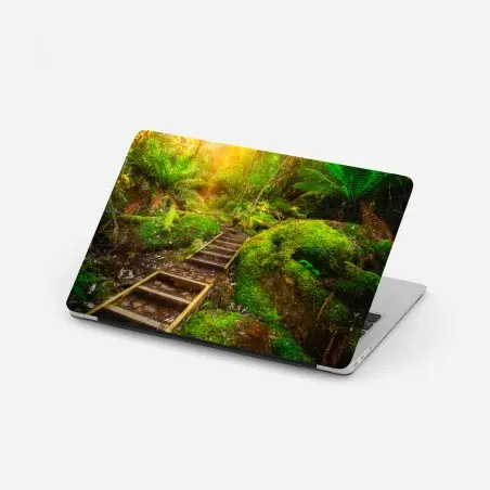 Pegatina para portátil sendero jurásico en la península de Tasman, Tasmania – Pixers®
