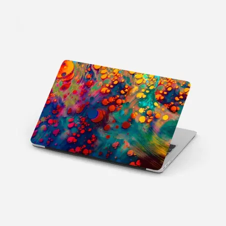 Pegatina para portátil marmolado psicodélico multicolor – Pixers®