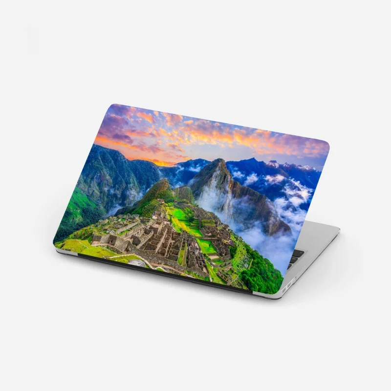 Pegatina para portátil panorama de Machu Picchu al amanecer