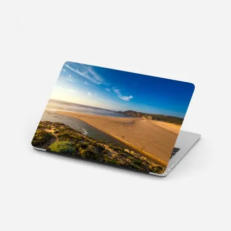 Pegatina para portátil amanecer en Praia da Amoreira – Pixers®