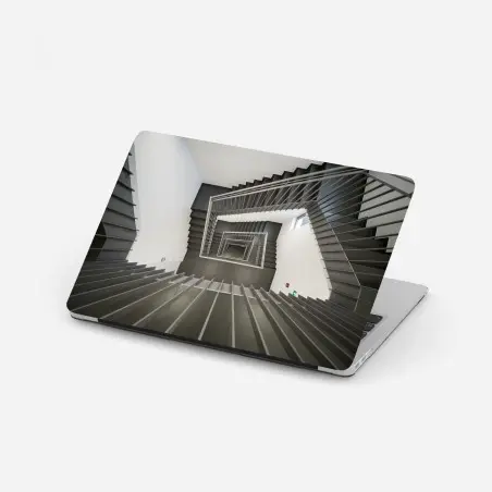 Pegatina para portátil escalera geométrica vista cenital – Pixers®