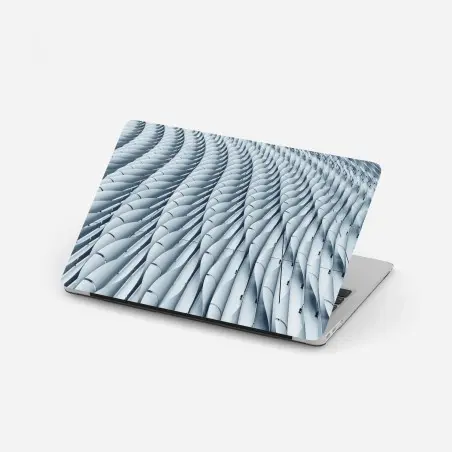 Pegatina para portátil fachada ondulada minimalista de formas geométricas – Pixers®