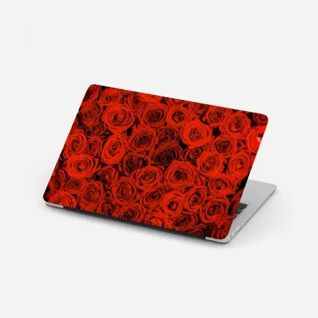 Pegatina para portátil rosas rojas en abundancia – Pixers®