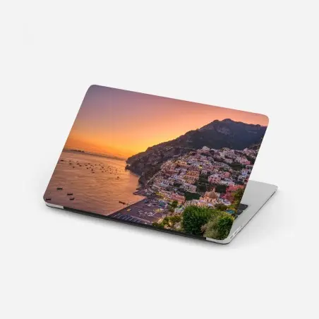 Pegatina para portátil puesta de sol en Positano – Pixers®