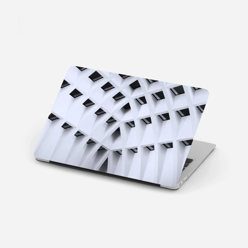 Pegatina para portátil arquitectura geométrica minimalista