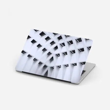Pegatina para portátil arquitectura geométrica minimalista – Pixers®