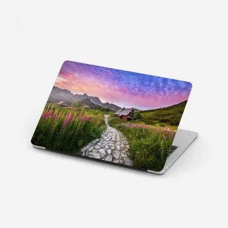 Pegatina para portátil amanecer sereno en Hala Gasienicowa, Tatras – Pixers®