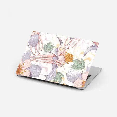 Pegatina para portátil diseño floral vintage en tonos pastel – Pixers®