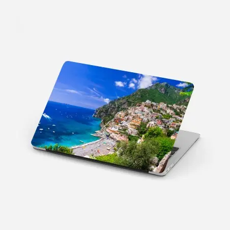 Pegatina para portátil paisaje costero de Positano – Pixers®