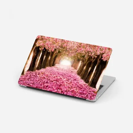 Pegatina para portátil túnel de cerezos en flor – Pixers®